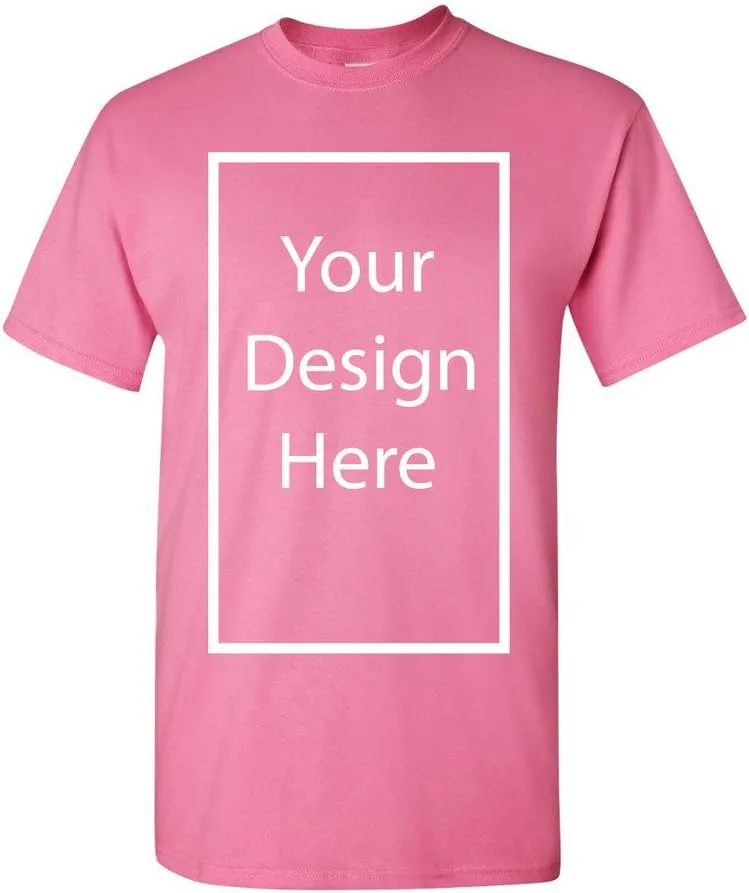 Add Your Own and Text Design Custom Personalized Adult T-Shirt Tee