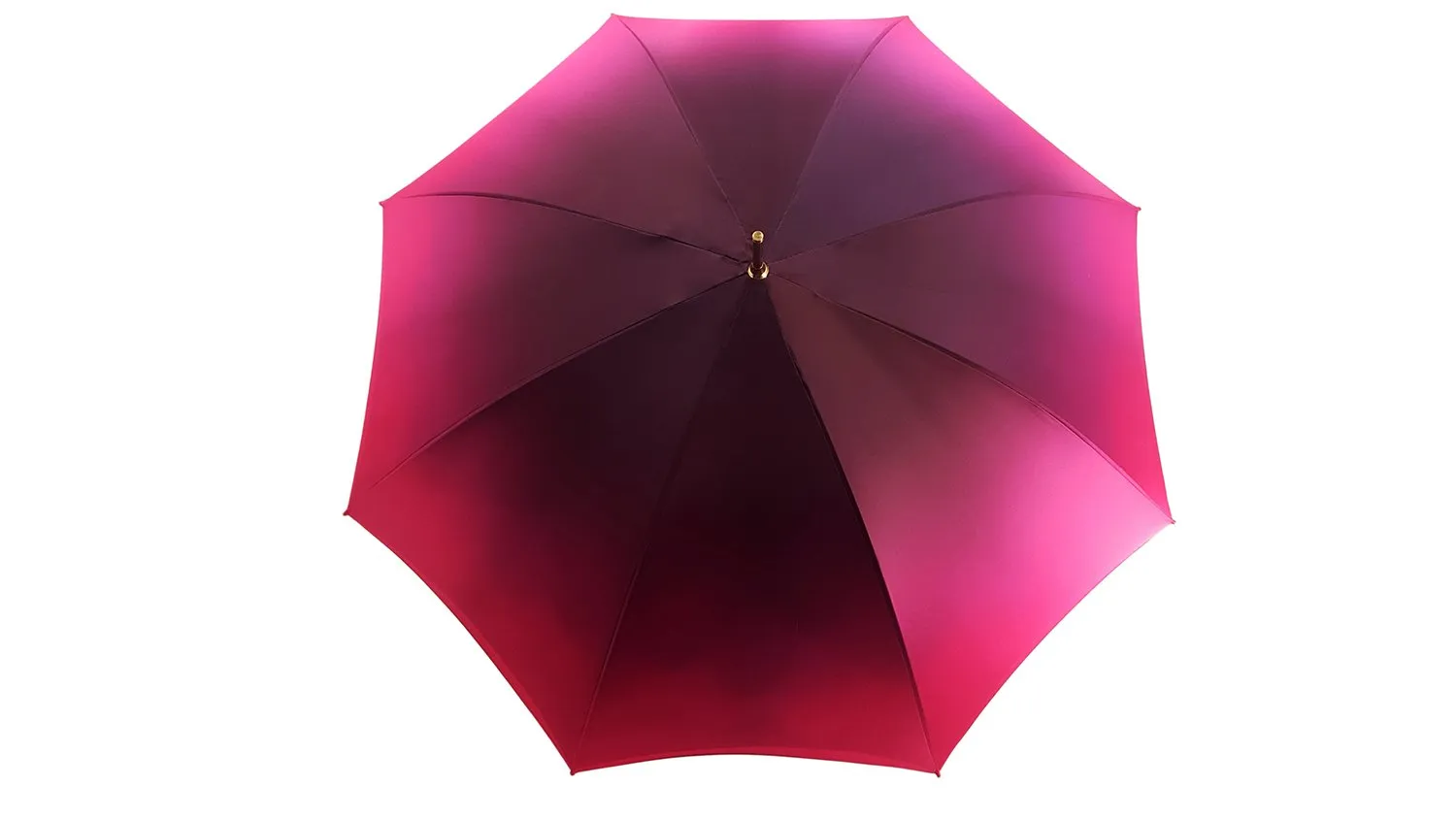 Beautifull Double Canopy Toucan Umbrella in a Luxurious Gradient Fuchsia Color