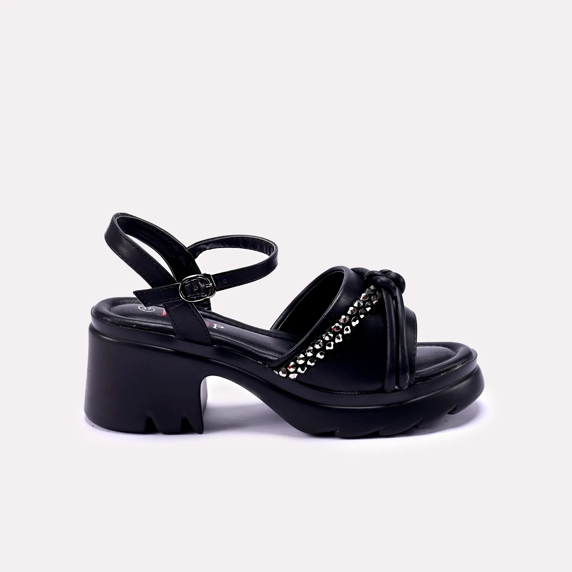 Black Sleek Casual Sandal 0421194