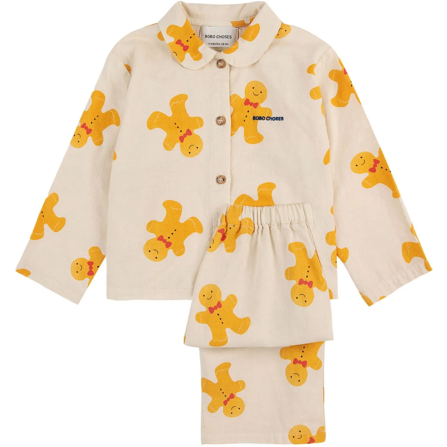Bobo Choses Offwhite Baby Gingerbread All Over Lounge Set