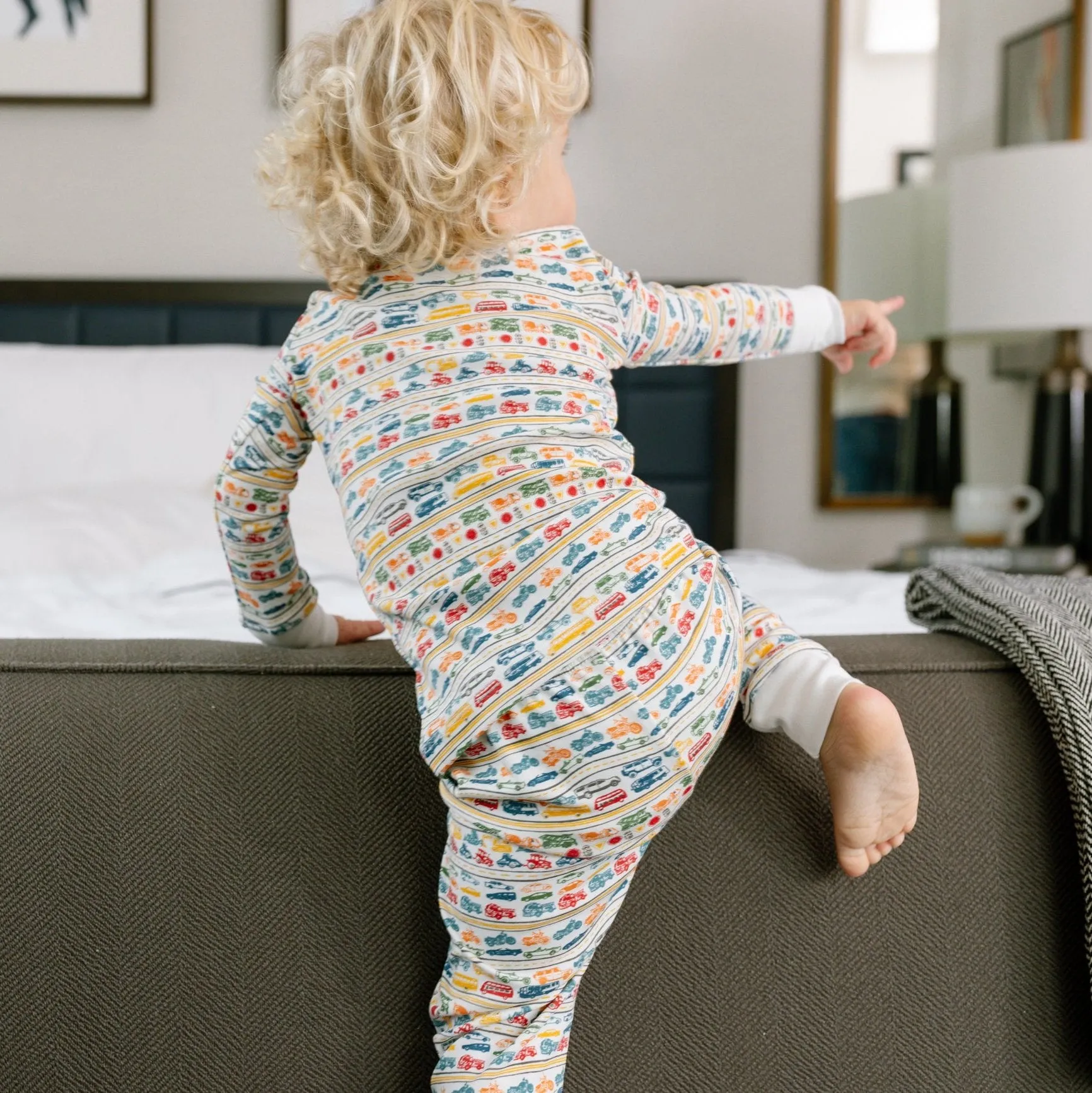 Cars & Trucks Two Piece Kids Pajamas