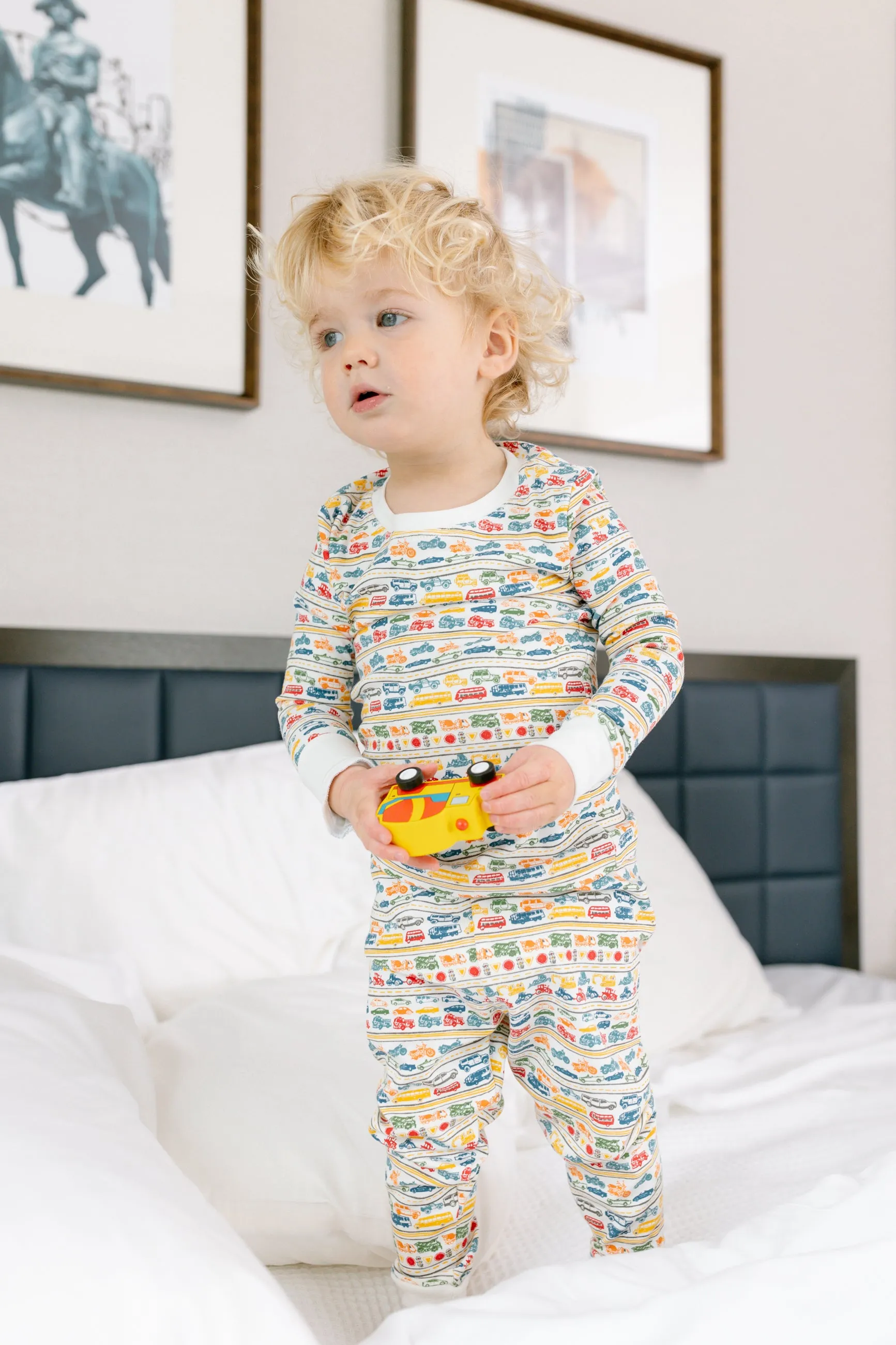 Cars & Trucks Two Piece Kids Pajamas