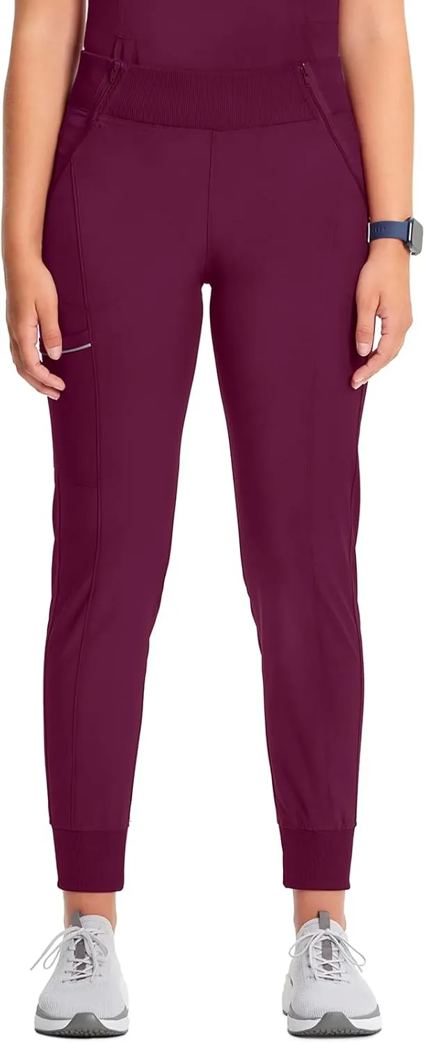 Cherokee Infinity Womens Scrub Jogger Pants Mid Rise with 5 Pockets, 360 Stretch Fabric - CK110A