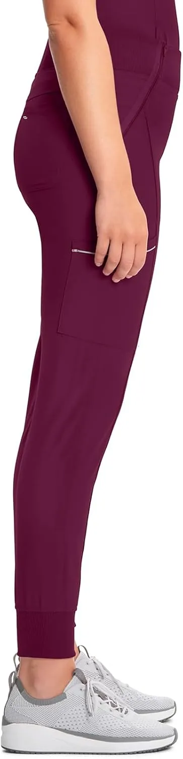 Cherokee Infinity Womens Scrub Jogger Pants Mid Rise with 5 Pockets, 360 Stretch Fabric - CK110A