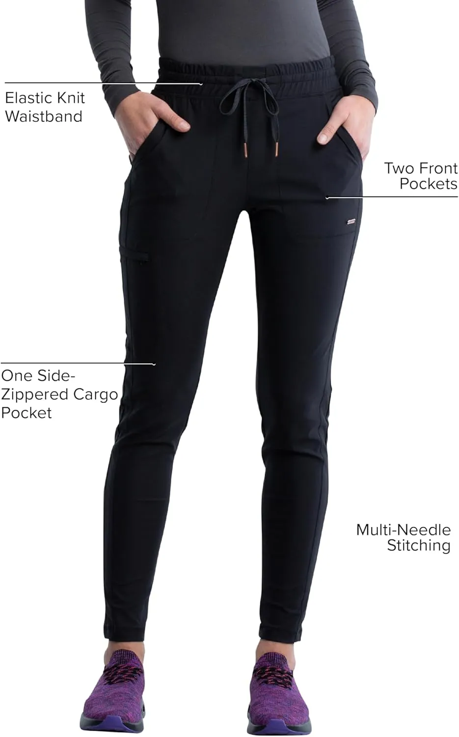 Cherokee Women's Scrub Pant with 360 Stretch & Moisture Wicking Fabric - CK095