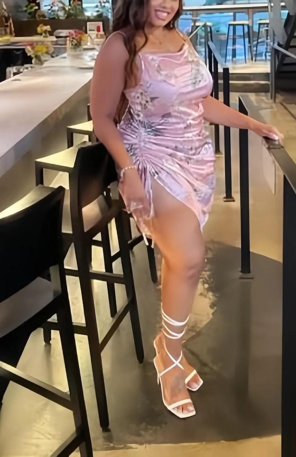 Club Dress Sexy Dress for Women Wedding Party Birthday Cocktail Spaghetti Strap Satin Side Ruched Midi Mini Dress