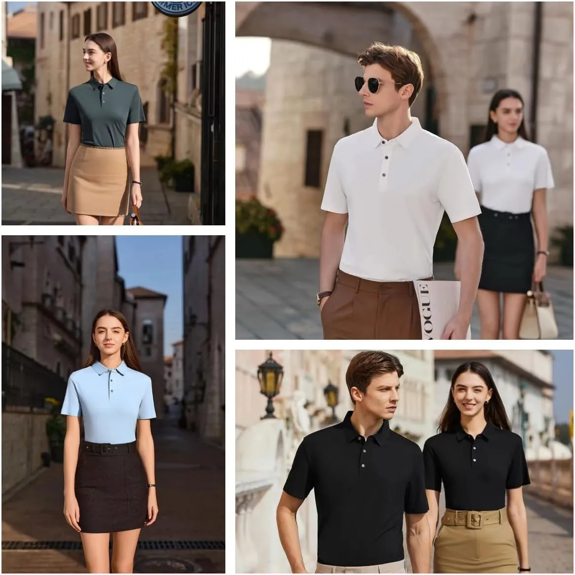 Custom Polo Shirt Add Your Own Logo Text, Personalized Golf Shirts for Men Women, Design for Work Casual
