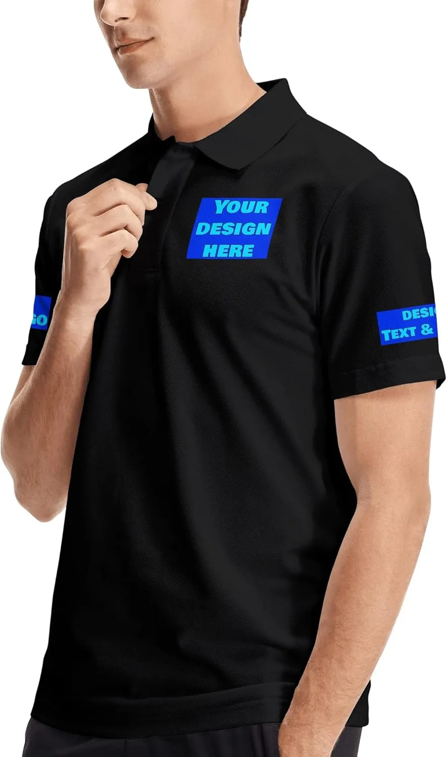 Custom Polo Shirts Design Your Own Logo Photo Name Customized for Men Company Polos Personalized Golf Tshirts S-4XL