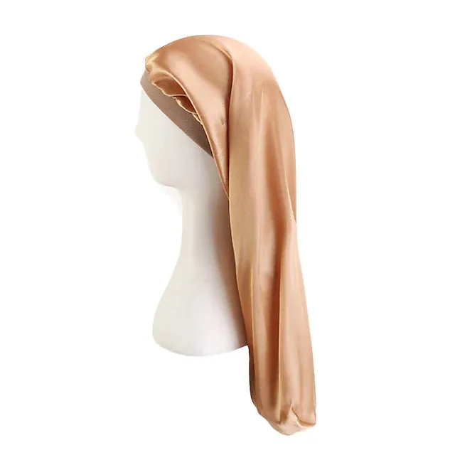 Extra Long Satin Bonnet Sleep Cap Long Bonnet for Braids Hair Loose Cap