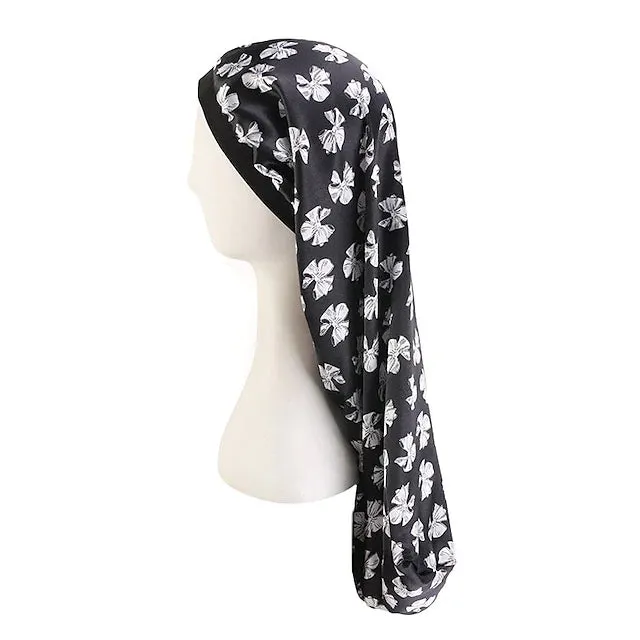 Extra Long Satin Bonnet Sleep Cap Long Bonnet for Braids Hair Loose Cap