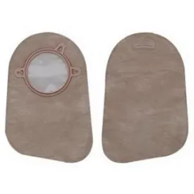 Hollister New Image Two-Piece Closed Pouch 1-3/4" Flange, Filter, 9" L, Beige