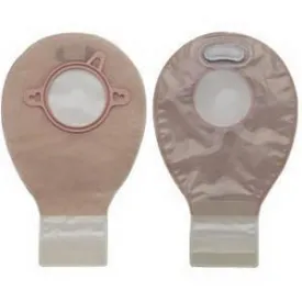 Hollister New Image Two-Piece Drainable Mini Pouch, 2-1/4" Flange, Filter, 7" L, Integrated Closure, Transparent