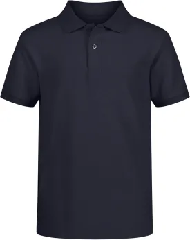 IZOD boys School Uniform Short Sleeve Polo Shirt, Button Closure, Comfortable & Soft Pique Fabric