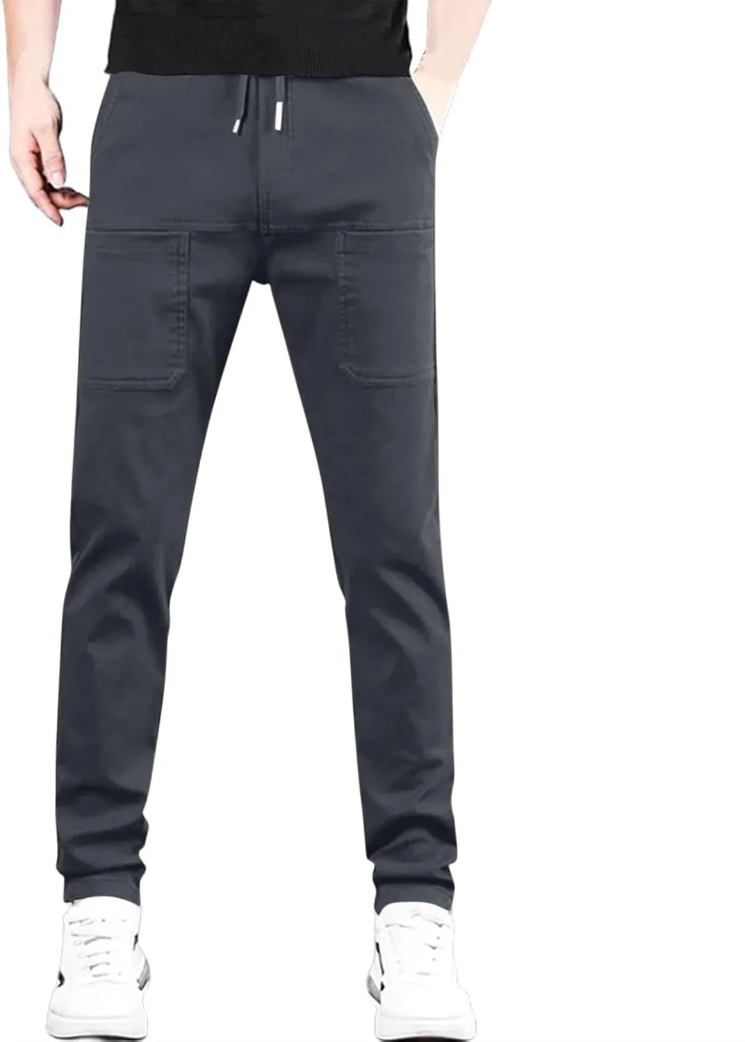 Mencomfy Cargo Pants Stretch Multipants - High Stretch Multi-Pocket Durable Cargo Pants Quick-Drying Joggers for Men