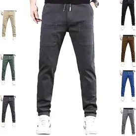 Mencomfy Cargo Pants Stretch Multipants - High Stretch Multi-Pocket Durable Cargo Pants Quick-Drying Joggers for Men