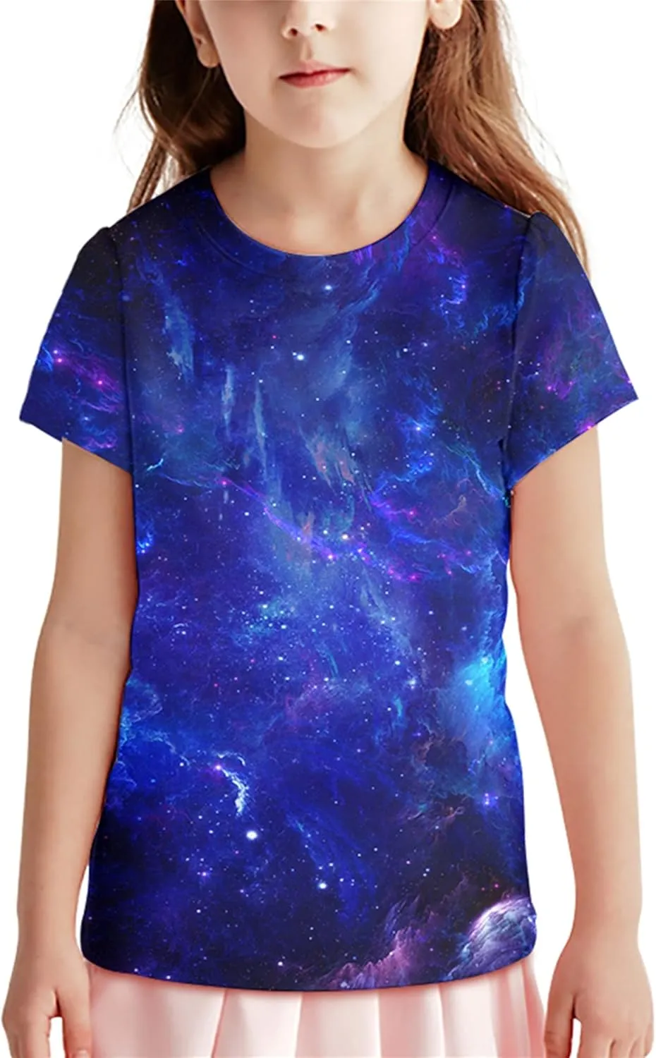 Neemanndy Teens Boys Girls Shirts 3D Print Colorful Design Graphic Tee Shirt with Short Sleeve for Kids 6-16 Years