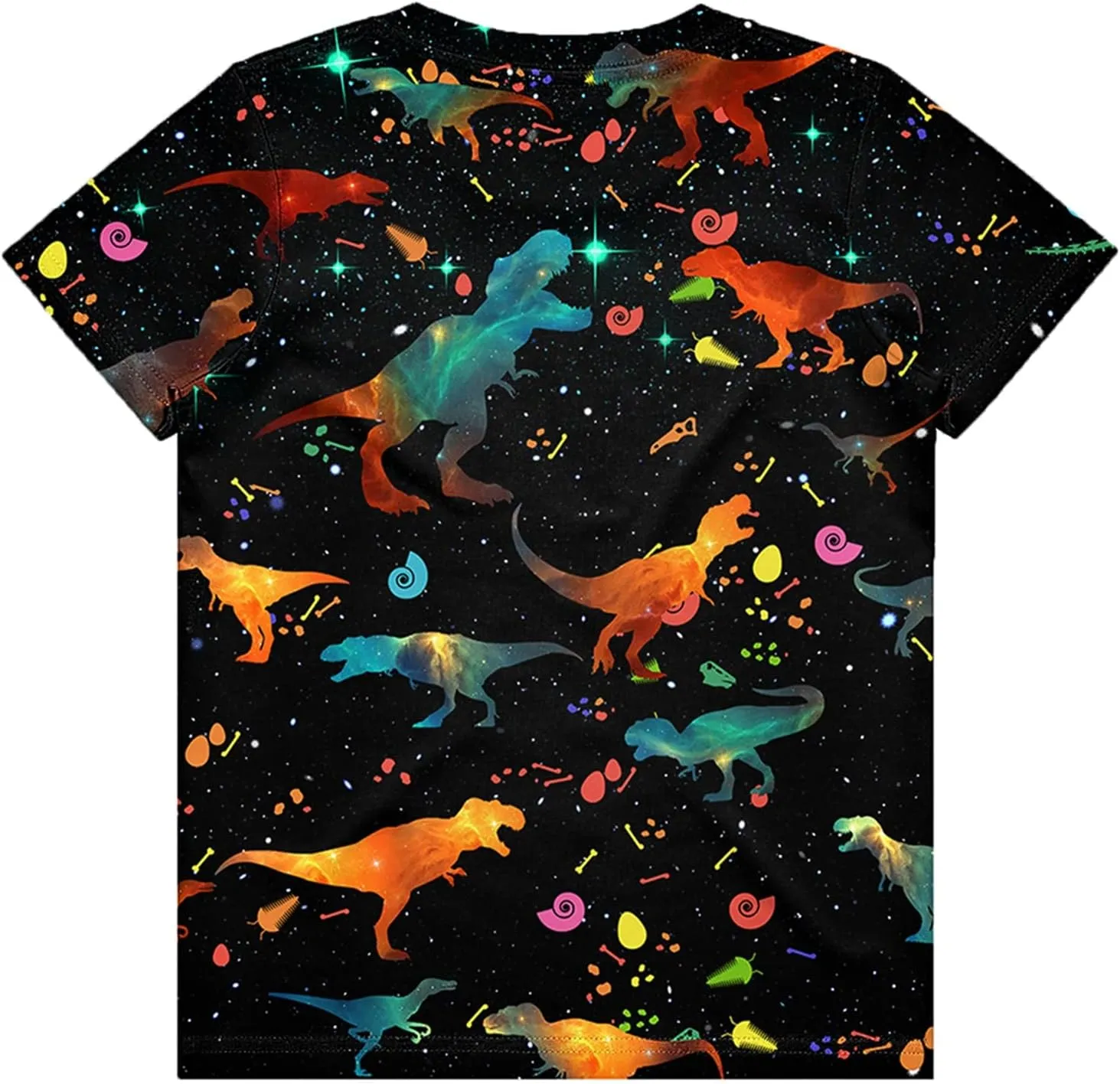 Neemanndy Teens Boys Girls Shirts 3D Print Colorful Design Graphic Tee Shirt with Short Sleeve for Kids 6-16 Years