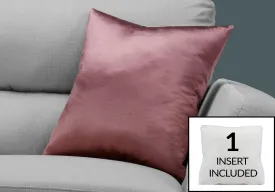 Pillow - 18"X 18" / Pink Satin / 1Pc