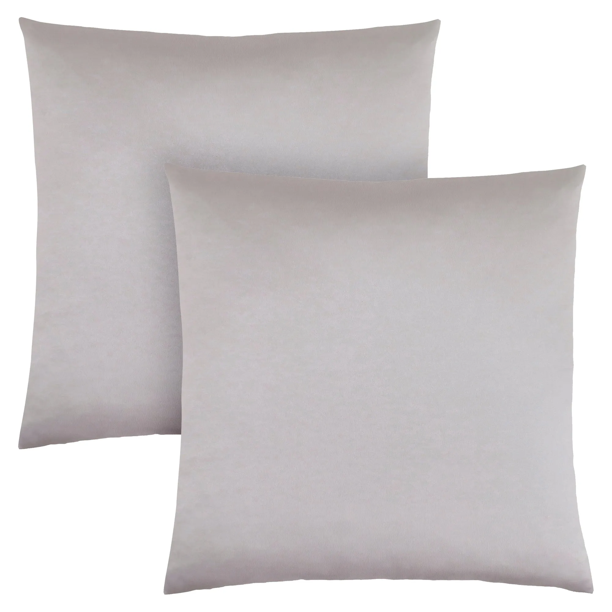 Pillow - 18"X 18" / Silver Satin / 2Pcs