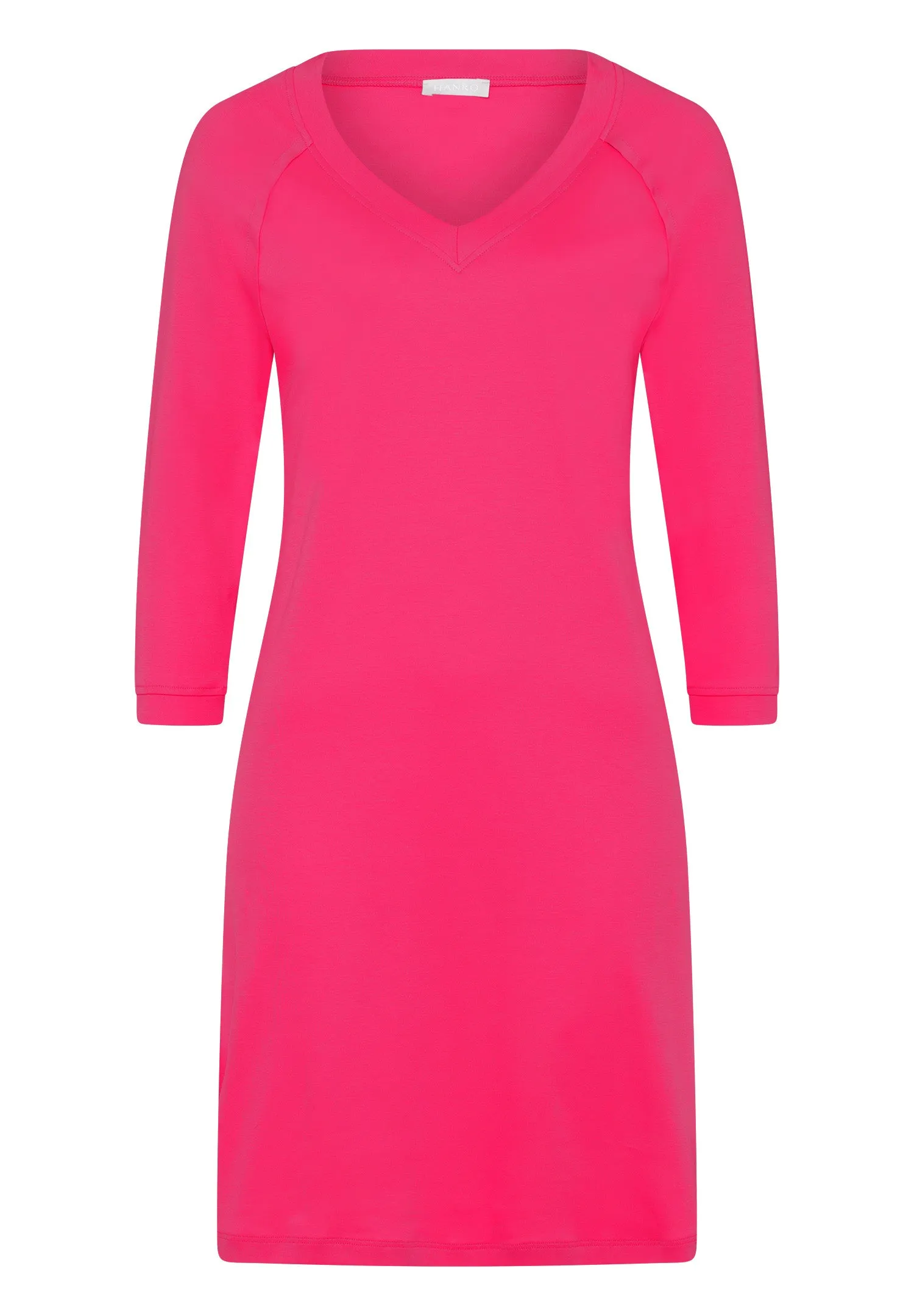 Pure Essence V-Neck Cotton Nightgown | Fuchsia 77948-2462