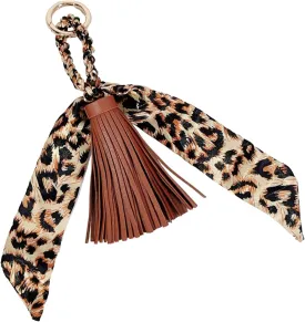 QTMY Silk Ribbon Leather Tassel Bag Pendant Charm Keyring Keychain for Women Purse Handbag Decor,2043 QTMY Silk Ribbon Leather Tassel Bag Pendant Charm Keyring Keychain for Women Purse Handbag Decor,2043