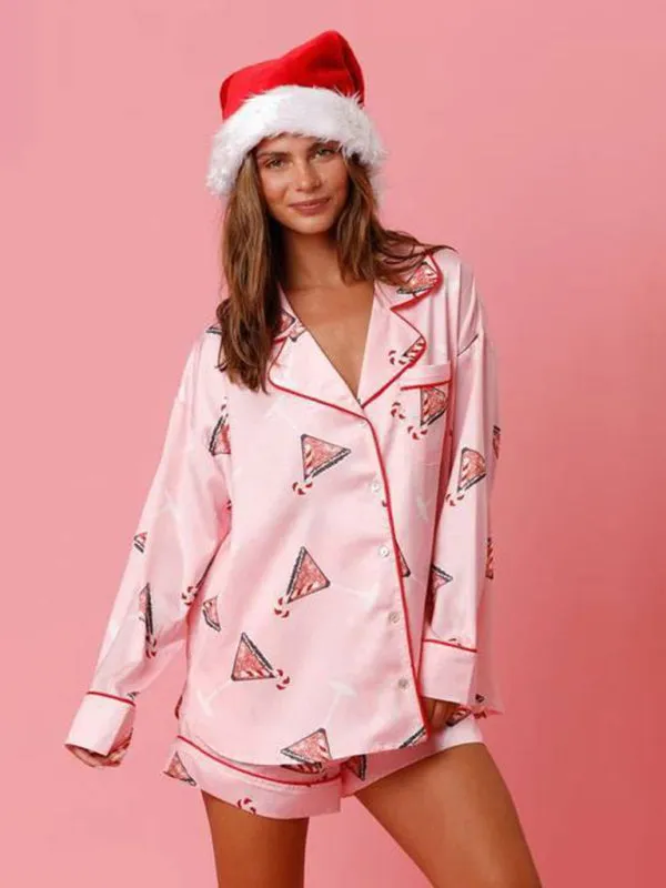 Sassy Casual Christmas Prints Pajamas
