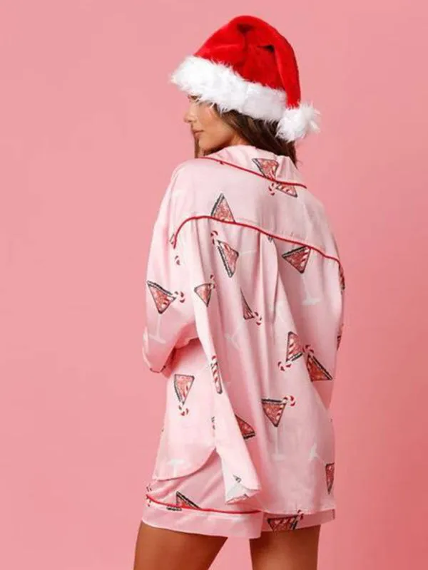 Sassy Casual Christmas Prints Pajamas