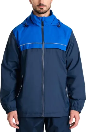 SWISSWELL Mens Rain Jacket Waterproof Windbreaker Hidden Hooded Lightweight Breathable Rain Coat for Golf Hiking Cycling SWISSWELL Mens Rain Jacket Waterproof Windbreaker Hidden Hooded Lightweight Breathable Rain Coat for Golf Hiking Cycling