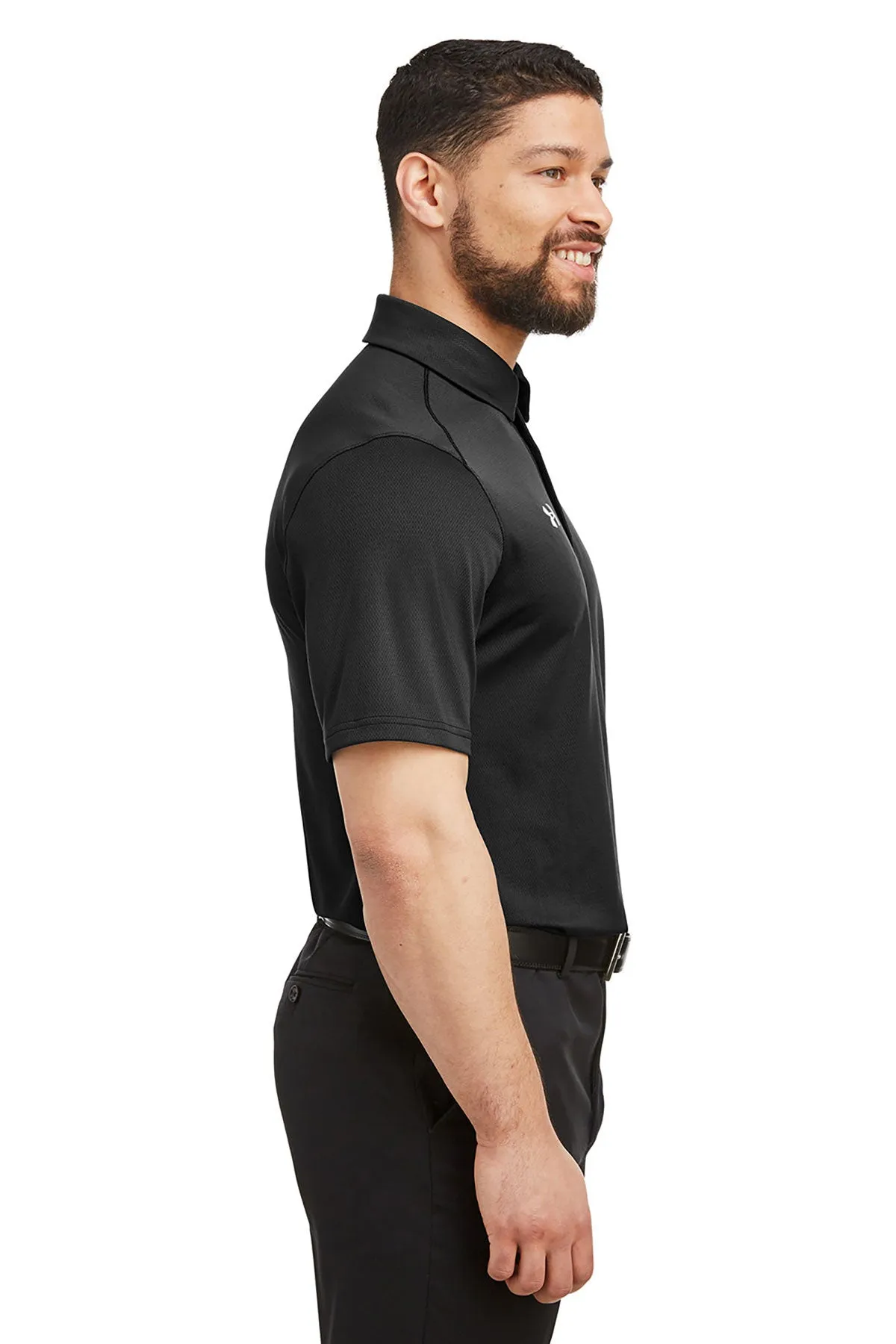 Under Armour Men's Tech Polo, Black [GuidePoint Security]