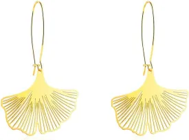 VU100 Ginkgo Leaf Earrings , Gold/Stainless Steel/Rose Gold Plated Big Fashion Design Boho Drop Dangle Geometric Statement Lightweight Earring for Women Girls Jewelry Gifts for Birthday Thanksgiving Christmas VU100 Ginkgo Leaf Earrings , Gold/Stainless Steel/Rose Gold Plated Big Fashion Design Boho Drop Dangle Geometric Statement Lightweight Earring for Women Girls Jewelry Gifts for Birthday Thanksgiving Christmas