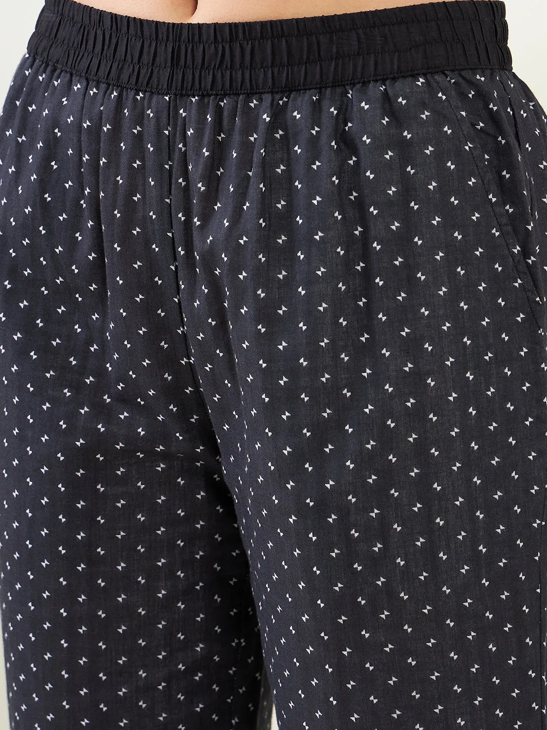 Warli Black Jacquard Cotton Co-ord Set