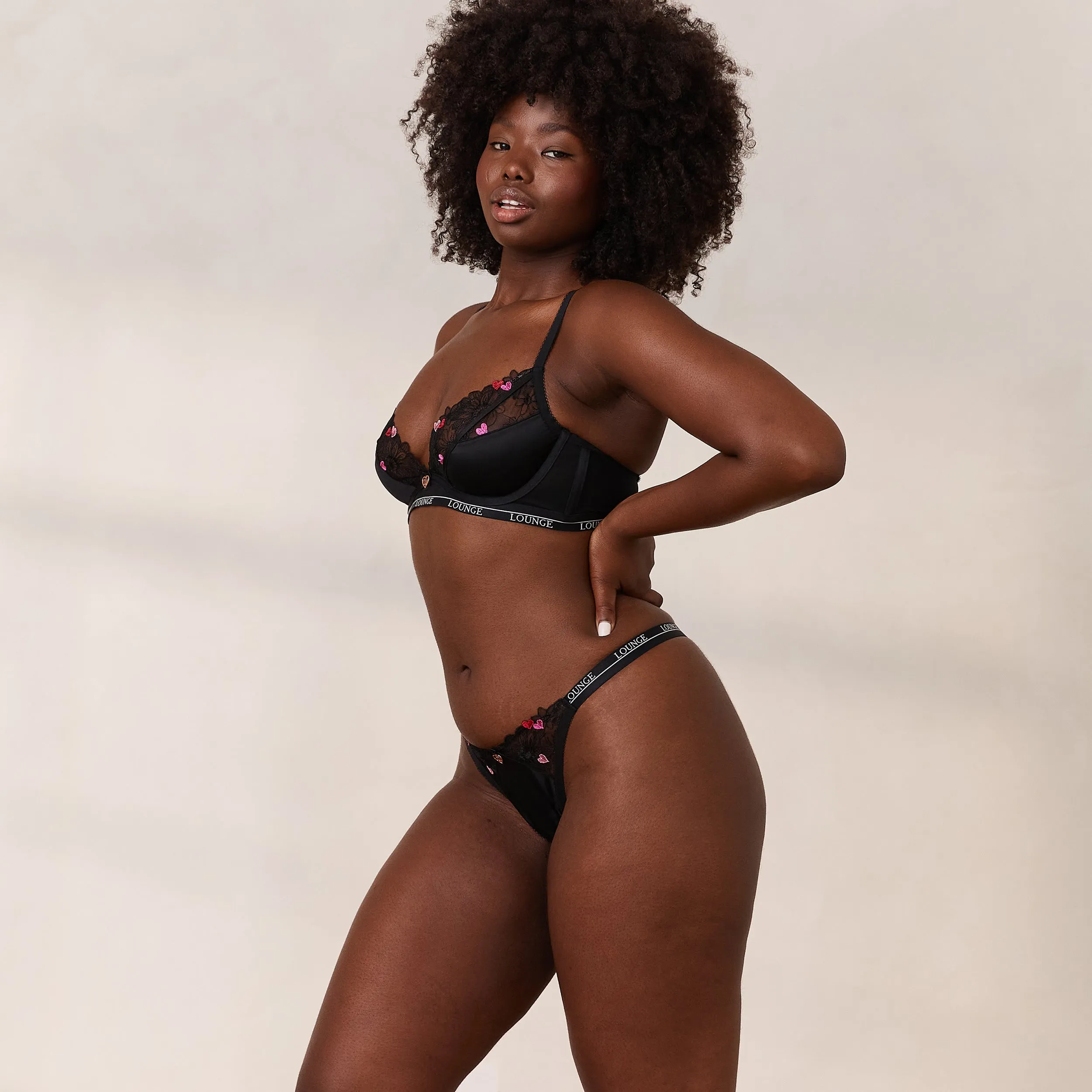 Zalia Plunge Bra - Black
