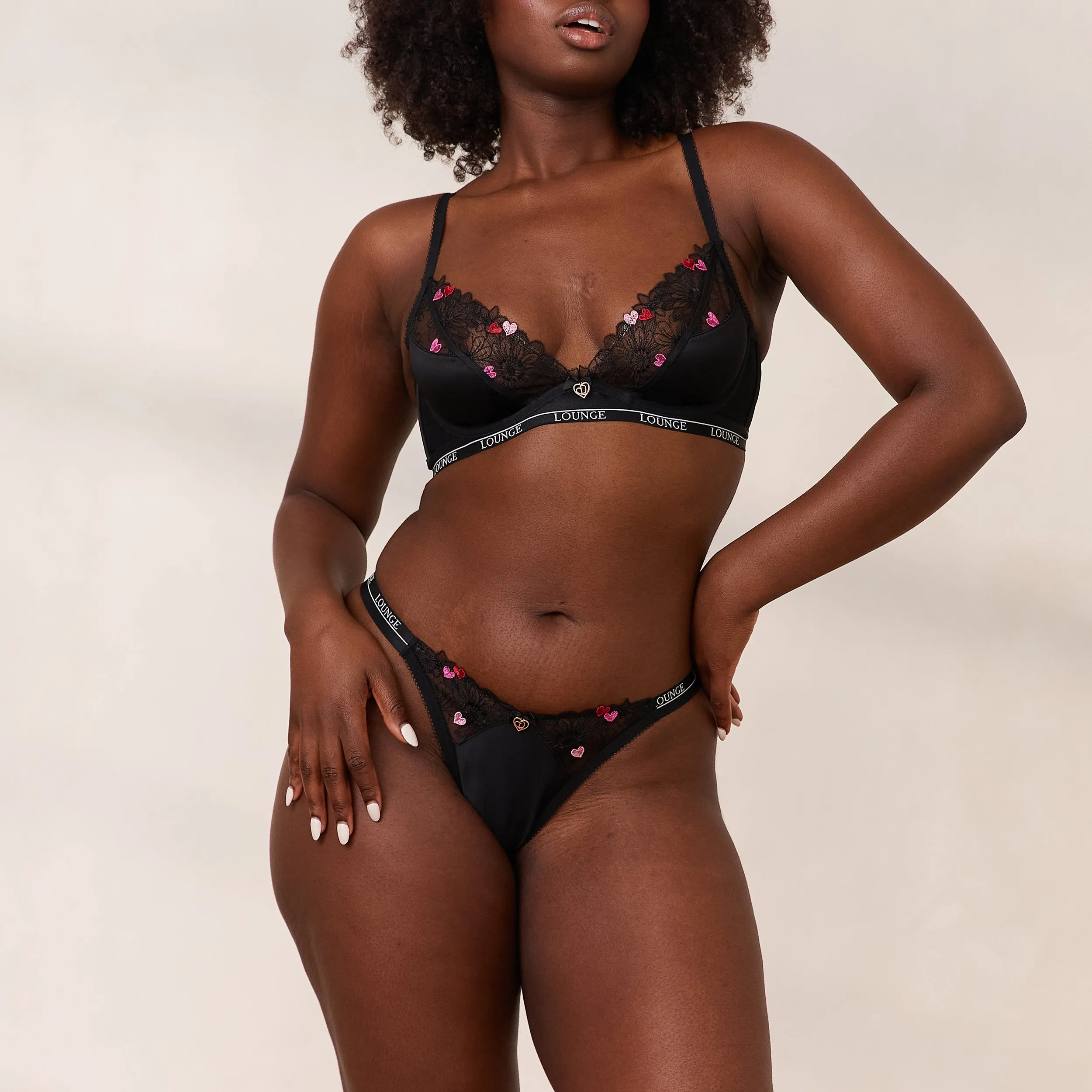 Zalia Plunge Bra - Black